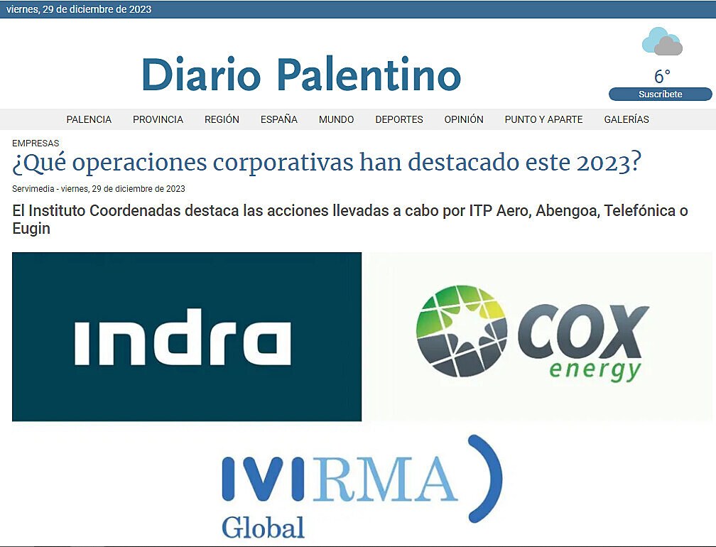 Qu operaciones corporativas han destacado este 2023?